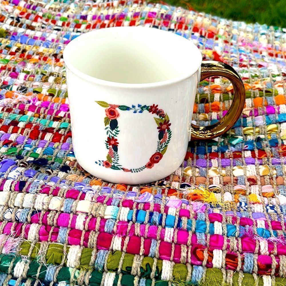 Opalhouse Monogram “D” Alphabet Mug EUC